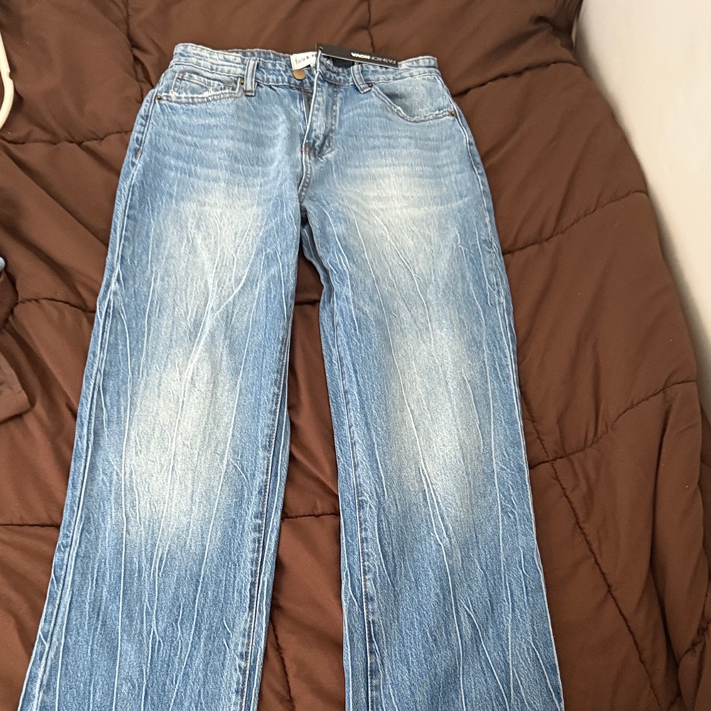 Fashion Nova Light Blue Flare Jeans